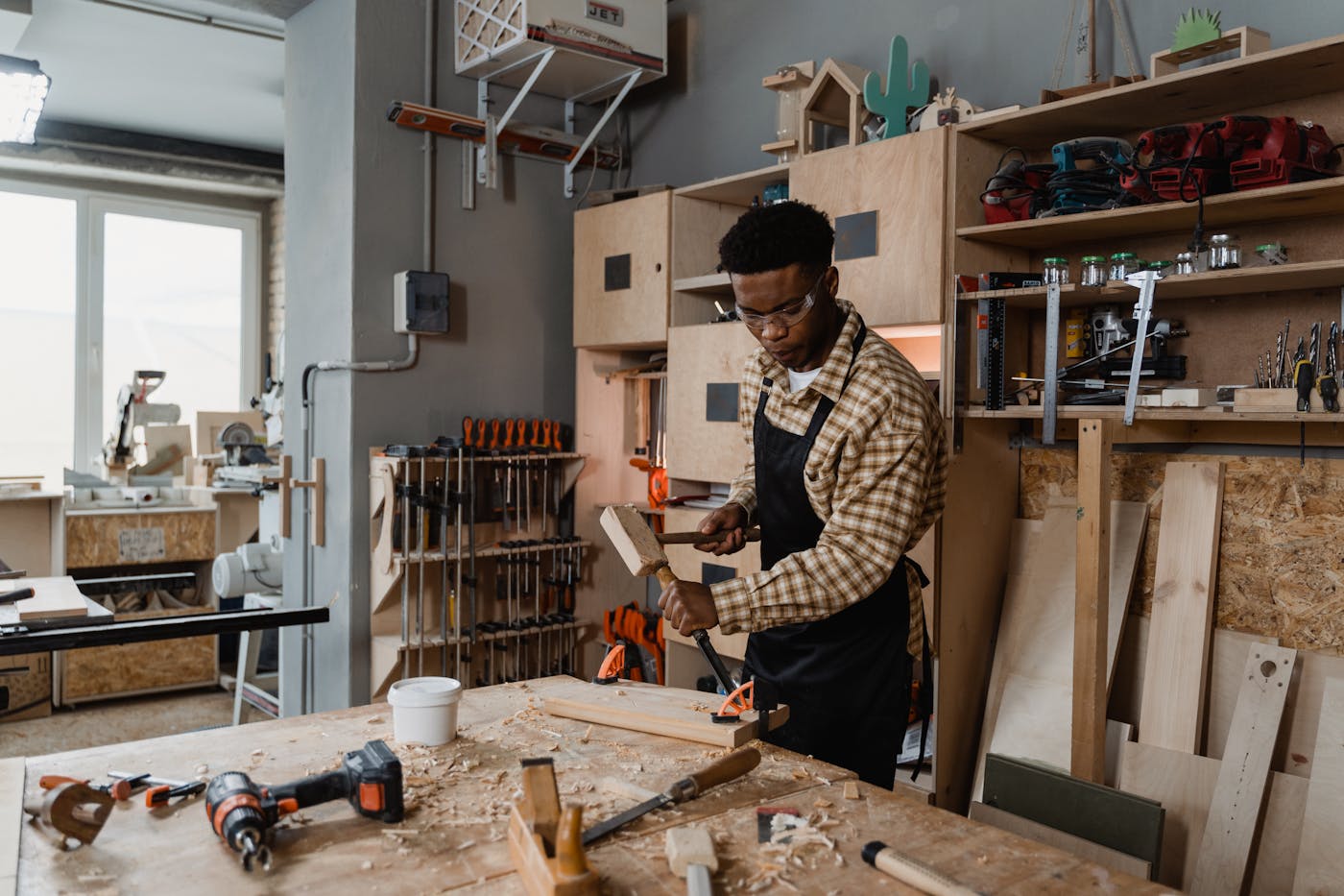 Grace and Richard's barn workshop
